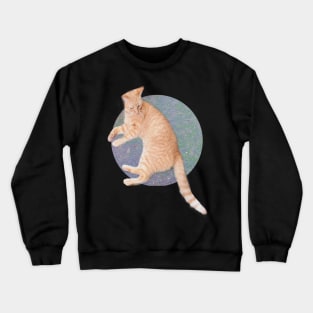 Cat Lounging Crewneck Sweatshirt